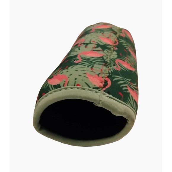 Insulated Flamingo Print Neoprene Bottle Holder - Picture 2 of 3